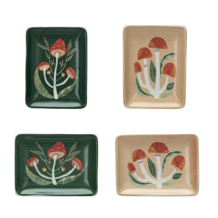 Stoneware Mushroom Dishes