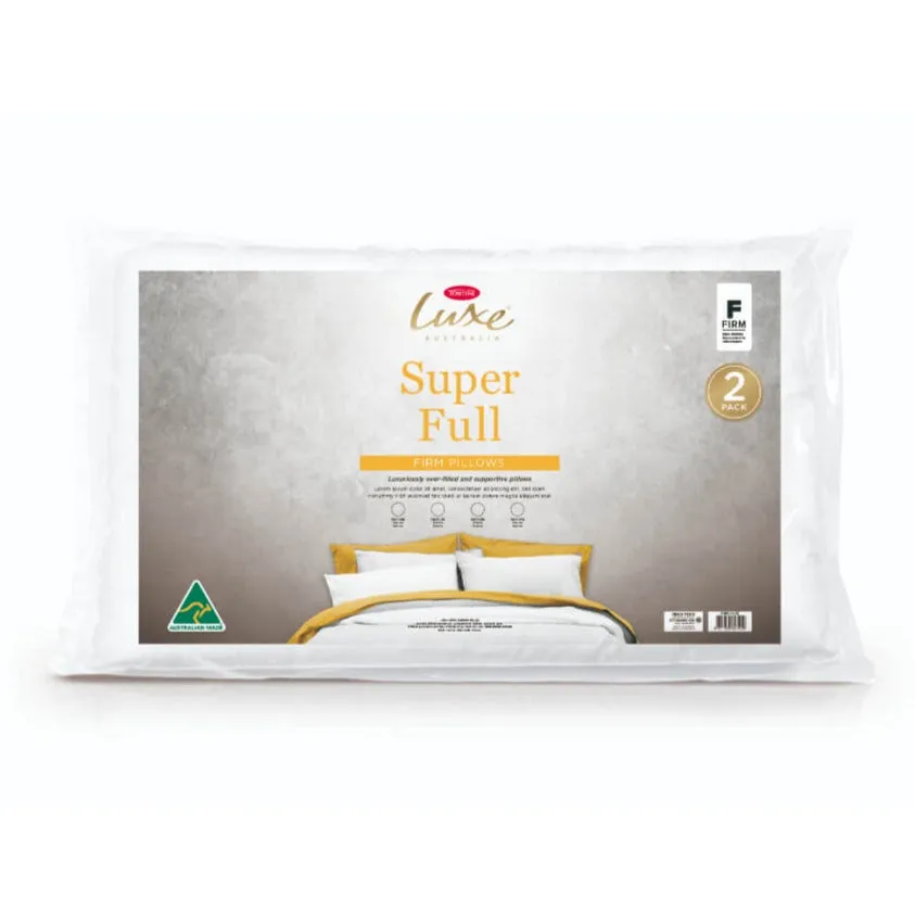 Tontine Luxe Super Full Pillow - 2 Pack