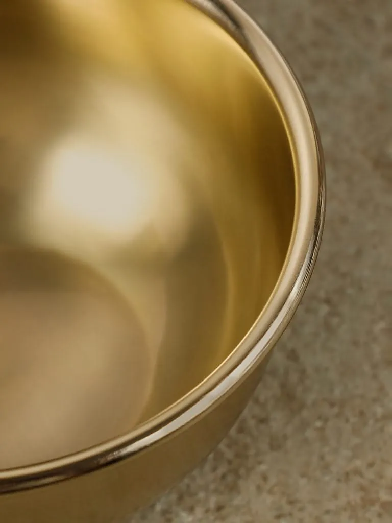Westside Home Golden Stainless Steel Bowl - Large