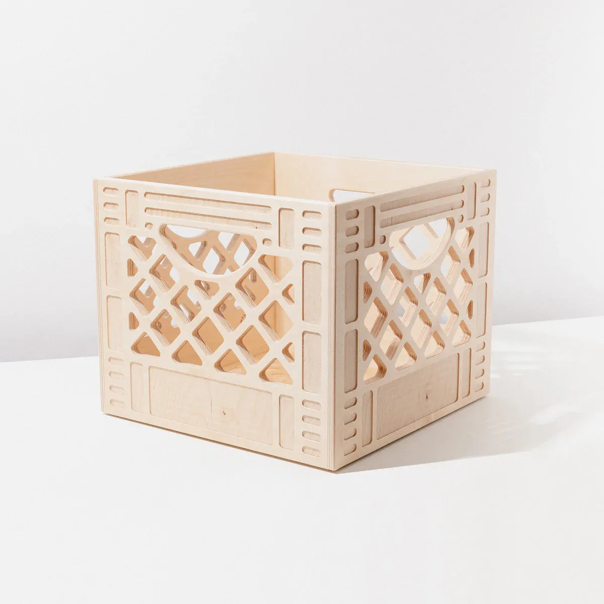 Wooden Milk Crate